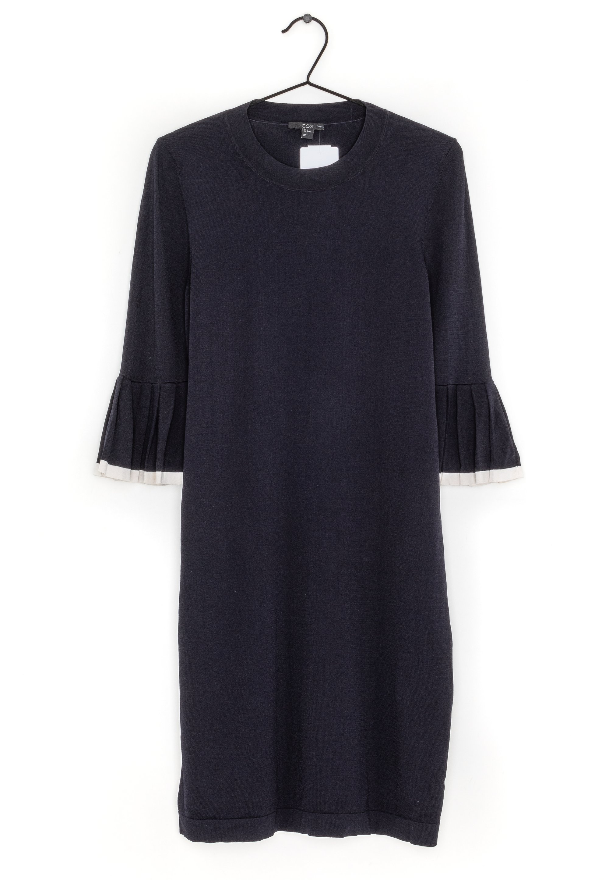 cos dark blue dress COS Navy Ruffle Dress – Sancho's main image 0