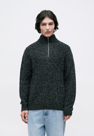 JORBLEECKER HALF ZIP - Striktrøje - sky captain/sea salt