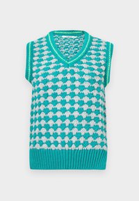 VEST CRISSCROSS - Smanicato - turquesa