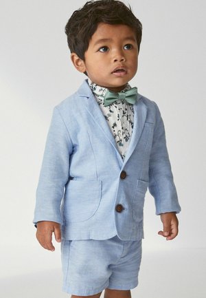 BLAZER SET WITH CHECK SHIRT - Americana - blue