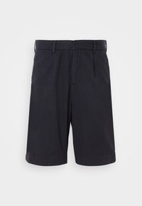 WIDE LEG PLEATED - Rövidnadrágok - navy