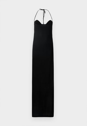 LONG DRESS WITH SLIT - Robe de cocktail - black