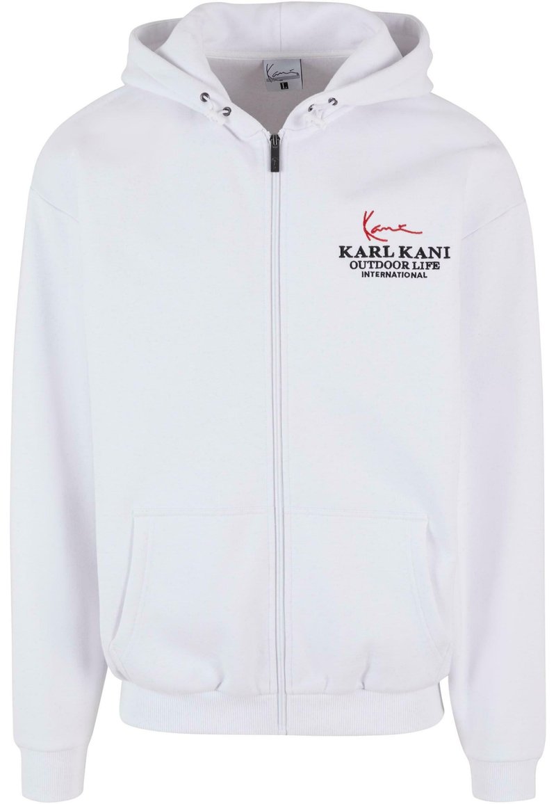 Karl Kani Sweater met rits wit Karl Kani Sweater met rits wit