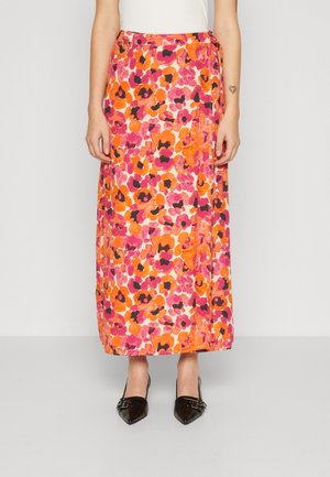 BOBO STRAIGHT SKIRT - Wikkelrok - pink candy/mandarin