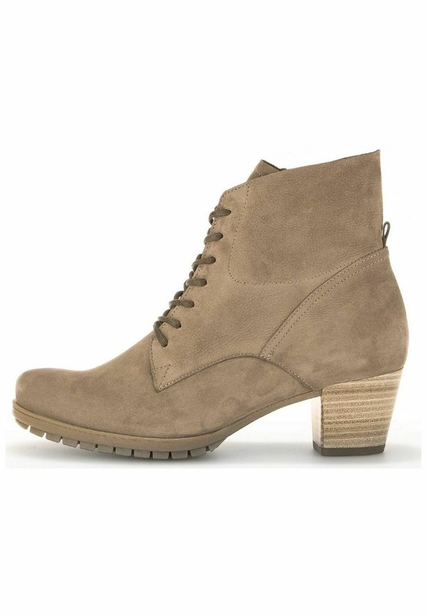 Schnürstiefelette - muskat micro