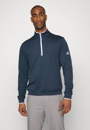 MENS PRIMEGREEN QUARTER ZIP - T-shirt à manches longues - crew navy