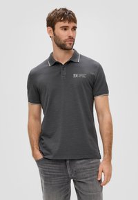 s.Oliver MIT LOGO-PRINT - Poloshirt - dunkelgrau