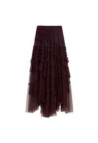 JEN  - Áčková sukně - oxblood red