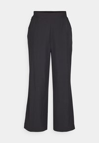 DOWNTOWN WIDE LEG PANT - Tracksuit bottoms - black