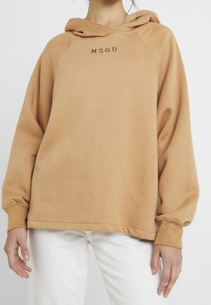 Mikina s kapucí - camel