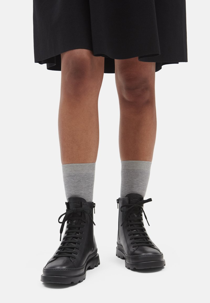 Camper Womens Lace Up Black Ankle Boots Ankle Booties Neuman