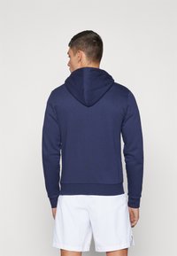 Sergio Tacchini CIPRESSO HOODIE SWEATER - Majica s kapuljačom i patentnim zatvaračem - navy/gardenia
