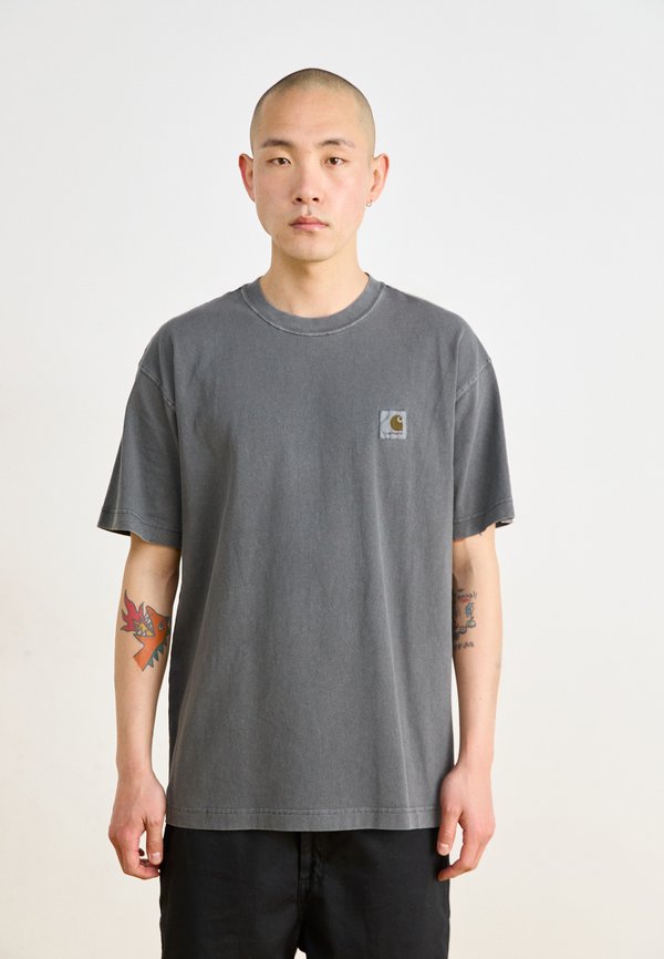 NELSON  - Basic T-shirt - graphite garment dyed