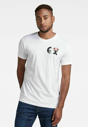 BACK GRAPHIC - T-shirt con stampa - white