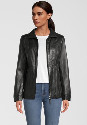 ALMA E - Veste en cuir - black