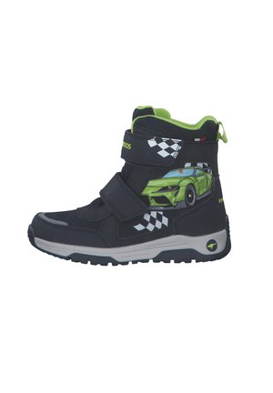 LUXOR - Winter boots - dk navy lime car