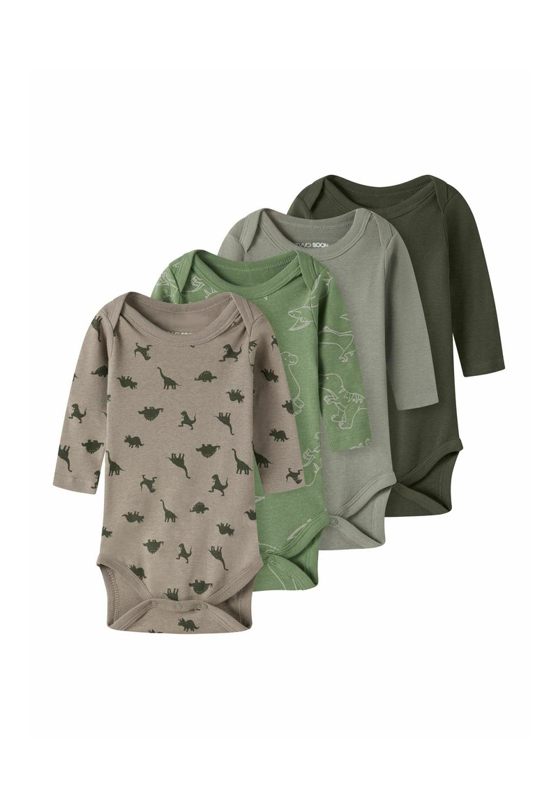 TWO SOON Long Sleeve 4 Pack AOP - Body - olive night/olive - Zalando.co.uk