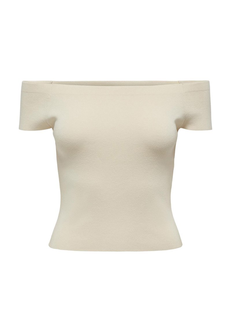 JDY T-shirt basic crème