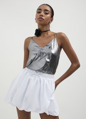 Calliope SCOLLATO DIETRO - Top - argento