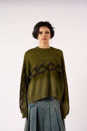 CROWN - Πουλόβερ - green