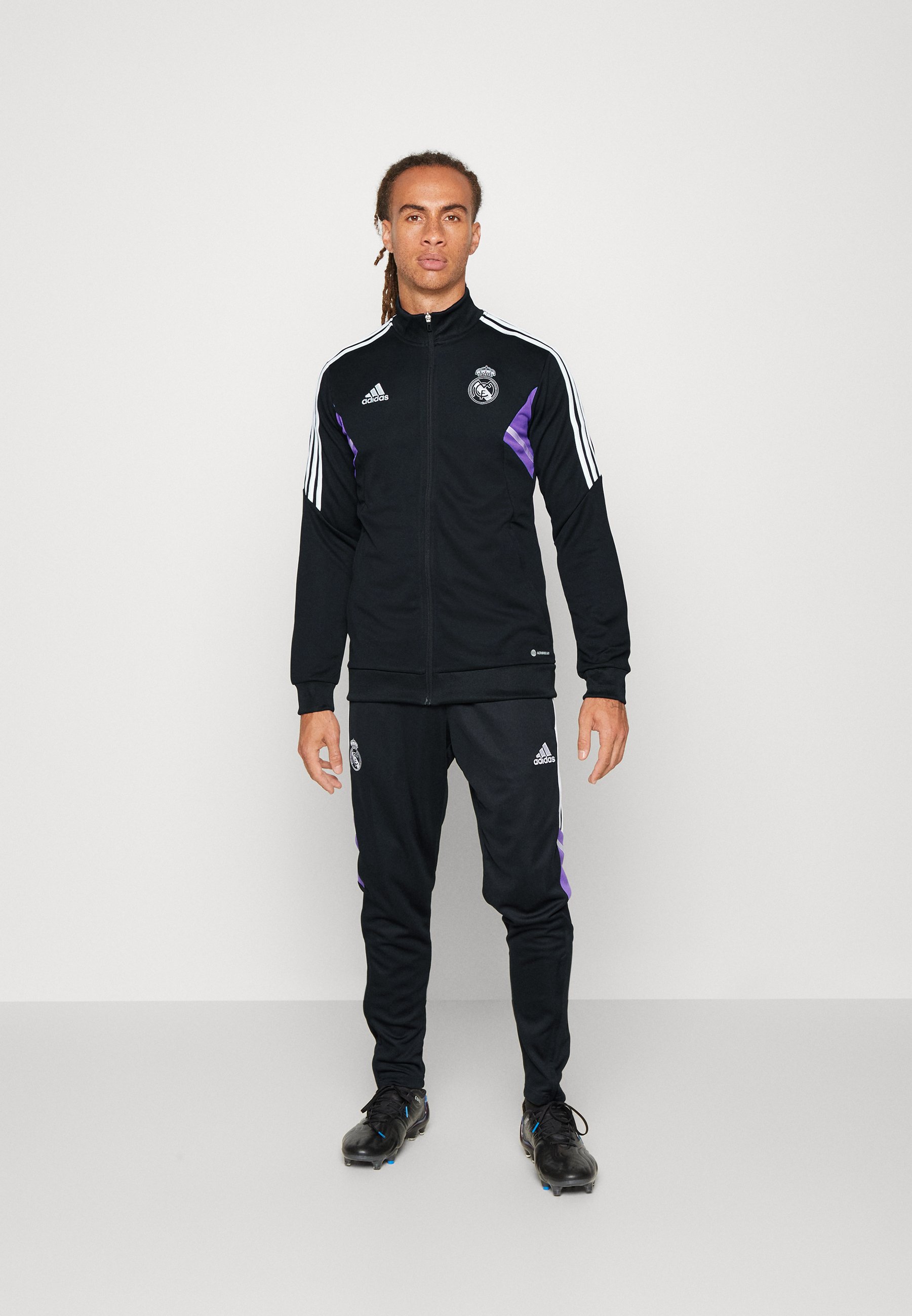 Calma morir santo adidas Performance REAL MADRID TRACK SUIT - Chándal - black/negro -  Zalando.es