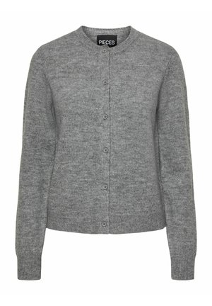 Pieces PCMALOU - Kardigan - medium grey melange