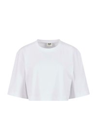 HEAVY OVERSIZED CROPPED - Paprasti marškinėliai - white