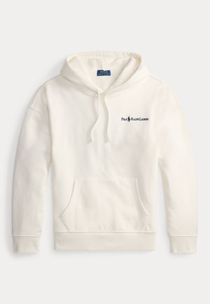 RELAXED FIT LOGO FLEECE HOODIE - Mikina s kapucňou - deckwash white