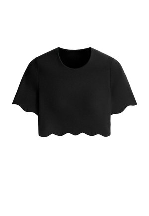 OYSHO, WAVY COMPRESSIVE TANK TOP - T-shirt basique - black