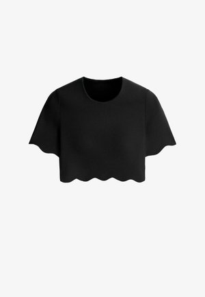 OYSHO, WAVY COMPRESSIVE TANK TOP - T-shirt basique - black