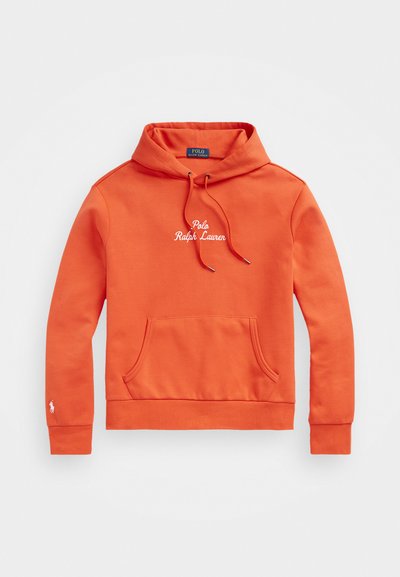 Polo Ralph Lauren LOGO DOUBLE KNIT HOODIE - Sweatshirt com capuz - orange flame