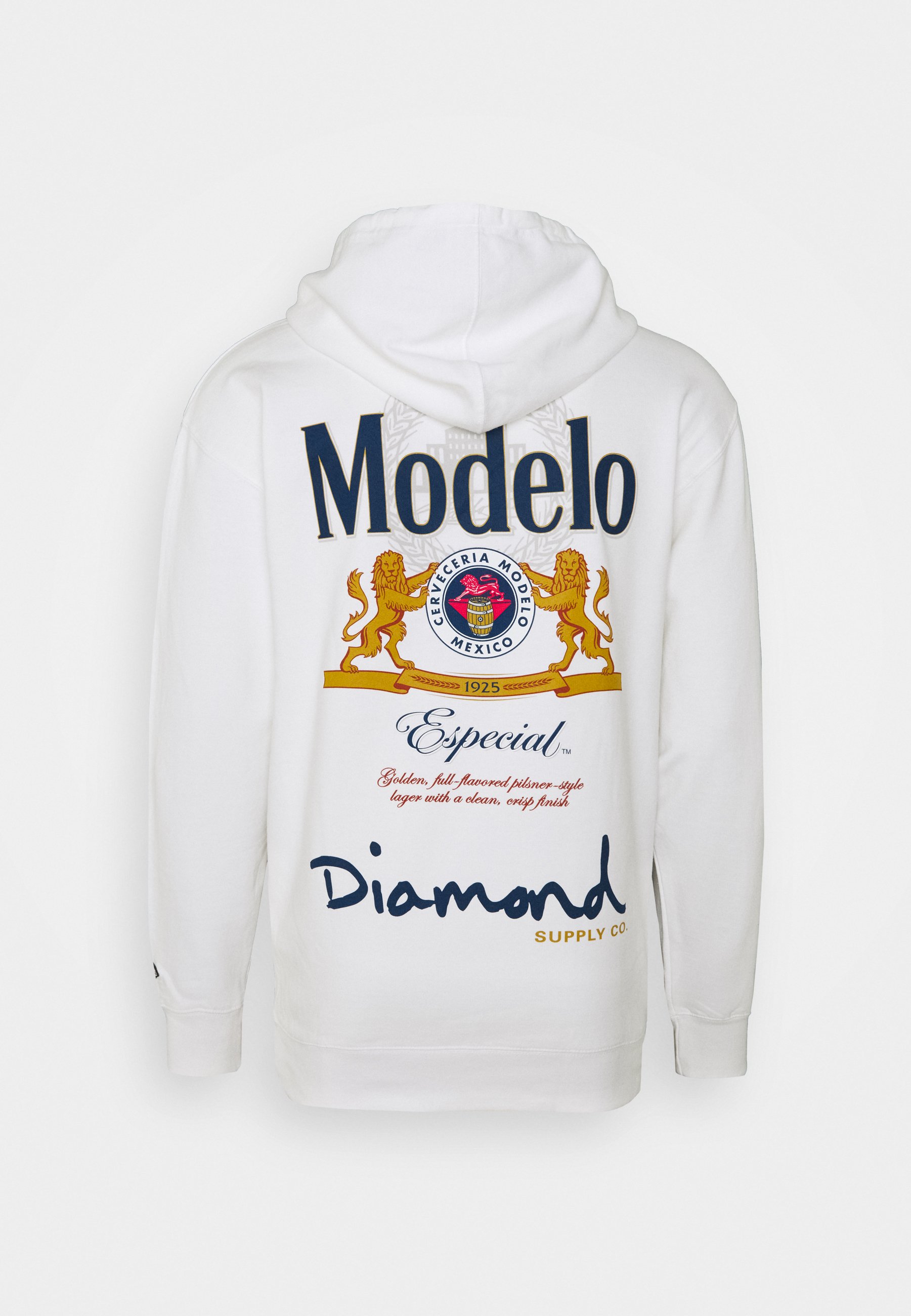 Diamond Supply Co. ESPECIAL HOODIE Hoodie white Zalando.no Diamond Supply Co. FIGHT HOODIE - Hoodie - white