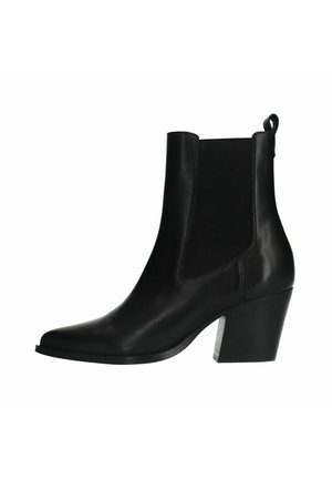 Cowboy-/Bikerstiefelette - schwarz