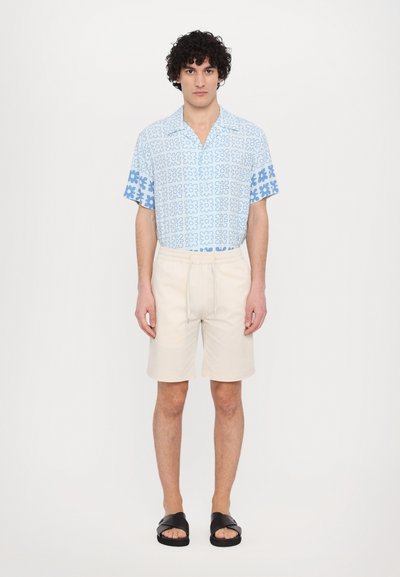 sandro VINTAGE FLOWER SHIRT  - Cămașă - ciel