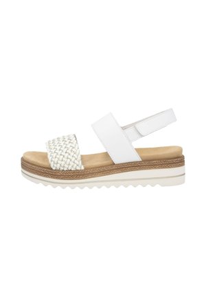 Wedge sandals - metallic