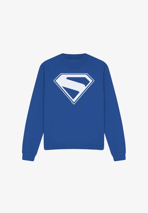 Cotton Soul, SUPERMAN 2025 NEW LOGO WHITE - Sweatshirt - royal blue