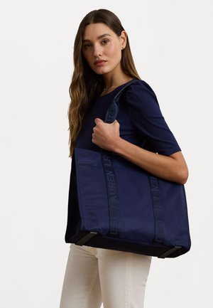 Lauren Ralph Lauren NYLON EXTRA LARGE STEVIE TOTE BAG - Shopping bag - refined navy/refined navy