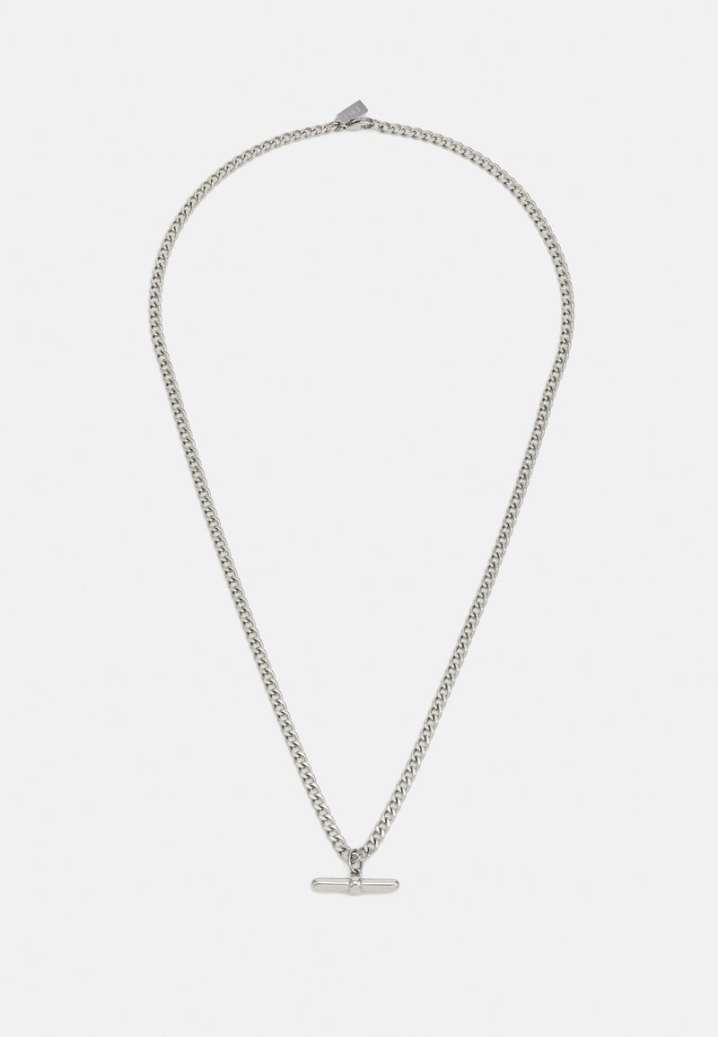 Orelia - CURB CHAIN BAR DROP NECKLACE UNISEX - Smykke - silver-coloured, Forstørre