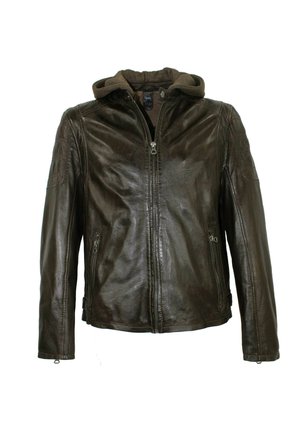 Leather jacket - dark brown