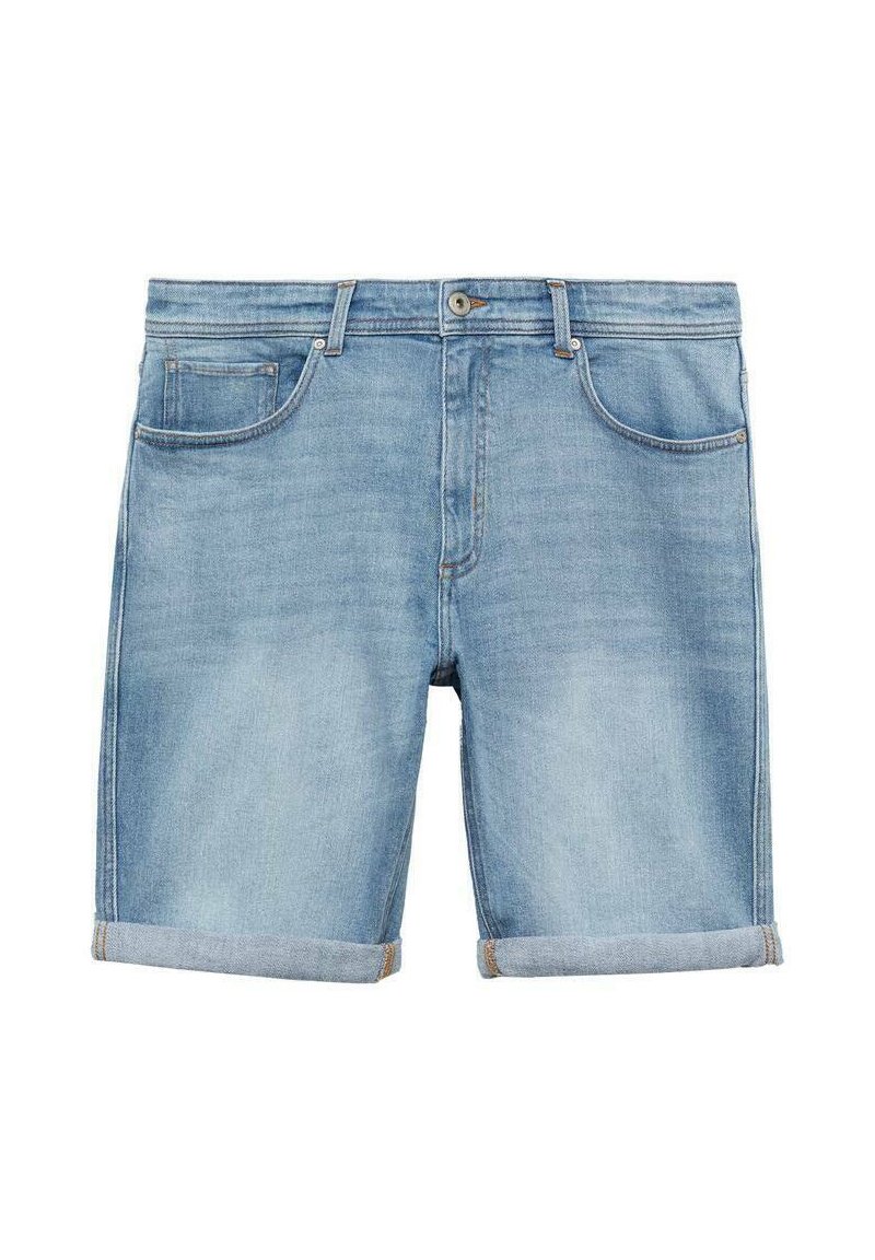 Mango Jeansshort blauw