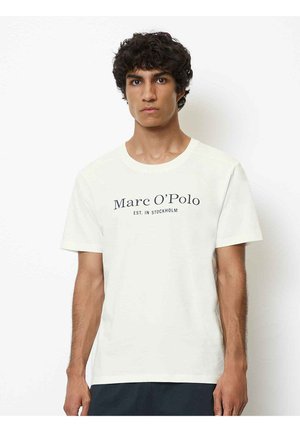 Marc O'Polo T-shirt z nadrukiem - white cotton