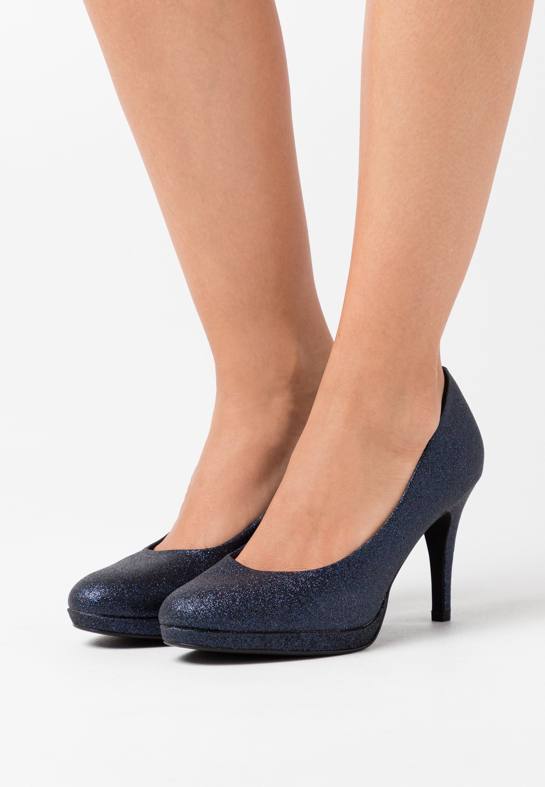 navy high heel shoes uk