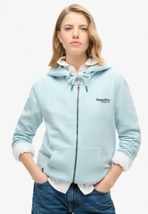 Superdry & Co ESSENTIAL LOGO - Sweat zippé - winter sky blue