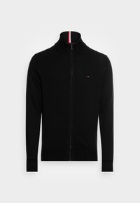 PIMA ZIP THRU - Cardigan - black