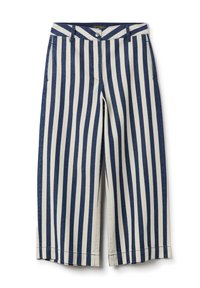 PIOMBO STRIPED - Vaqueros boyfriend - white blue