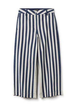 PIOMBO STRIPED - Relaxed fit jeans - white blue