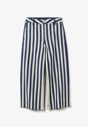 PIOMBO STRIPED - Relaxed fit jeans - white blue