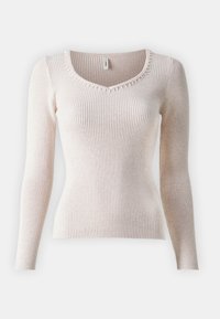 ONLEMMA V NECK PEARL - Pullover - pumice stone