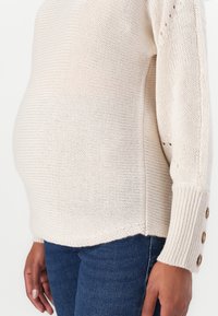 ONLY MATERNITY OLMNICOYA BOAT NECK PULLOVER - Maglione - pumice stone