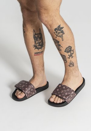 Pool slides - brown